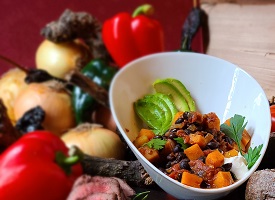 Sweet Potato Chili Appetizer